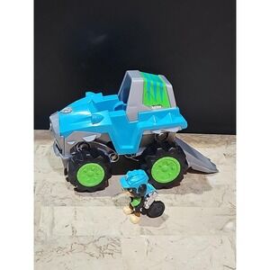 Paw Patrol‎ Dino Rescue Rex Deluxe Transforming Vehicle with Figure Blue toy set